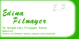 edina pilmayer business card